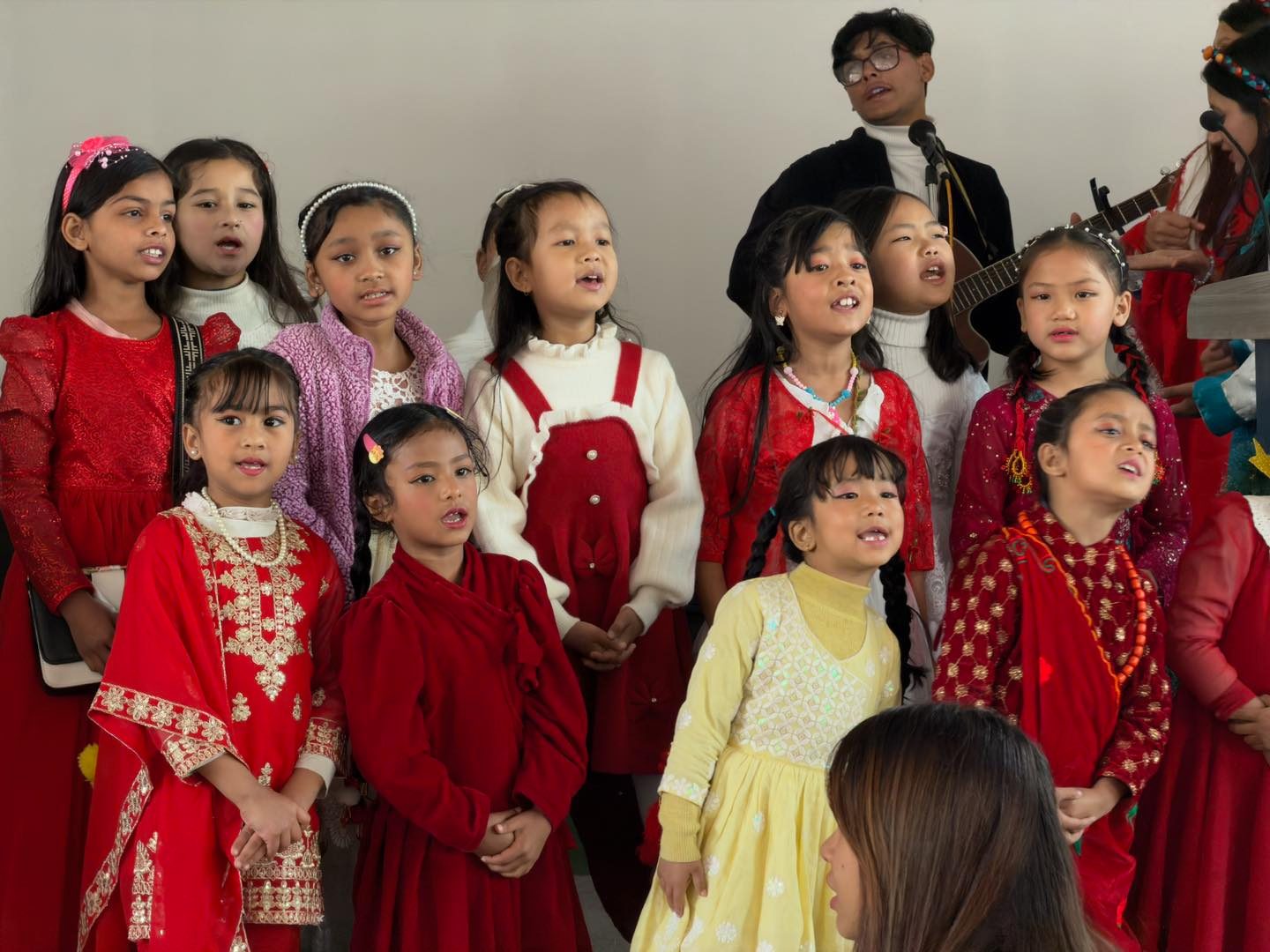 Kids Singing On Stage